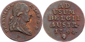 Franz I. (II.), 1 Liard 1794, Bruxelles