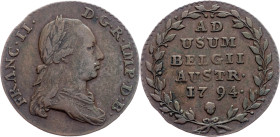 Franz I. (II.), 2 Liards 1794, Bruxelles