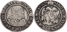 Rudolph II., 1/4 Thaler 1590, KB, Kremnitz