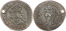 Leopold I., 6 Kreuzer 1686, NB, Nagybanya