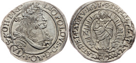 Leopold I., 6 Kreuzer 1691, NB, Nagybanya