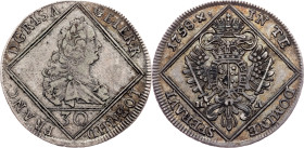 Franz I. Stephan, 30 Kreuzer 1758, HA, Hall
