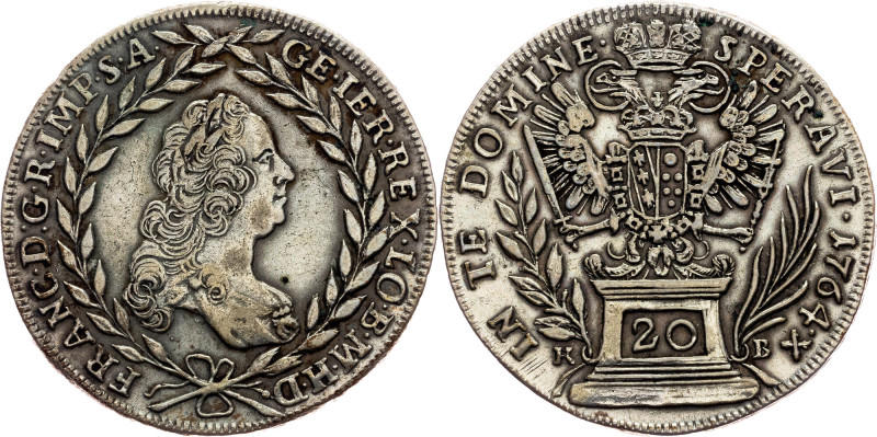 Franz I. Stephan, 20 Kreuzer 1764, KB, Kremnitz Category : Habsburg
Ruler/Area ...