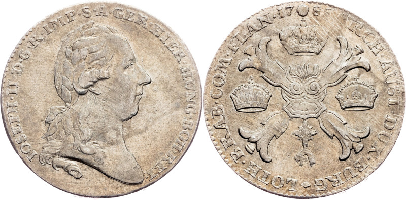 Joseph II., 1 Thaler 1785, Brussels Category : Habsburg
Country/Region : Austri...
