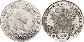 Franz I. (II.), 20 Kreuzer 1805, E
