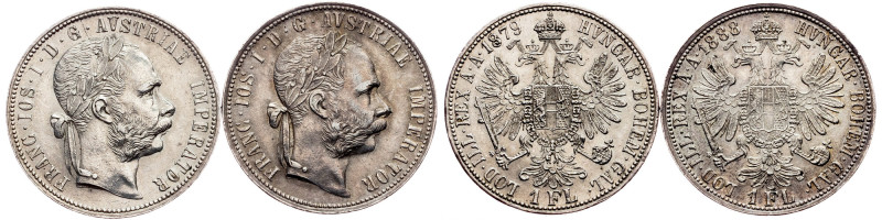 Franz Joseph I., 1 Gulen 1879, 1888, Vienna Category : Habsburg
Ruler/Area : Fr...