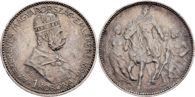 Franz Joseph I., 1 Korona 1896, KB, Kremnitz Category : Habsburg
Ruler/Area : F...