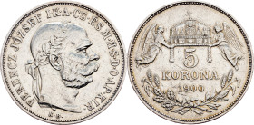 Franz Joseph I., 5 Korona 1900, KB, Kremnitz