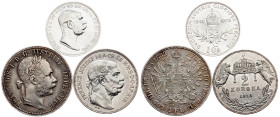 Franz Joseph I., Lot 1882, 1908, 1913, Vienna, Kremnitz