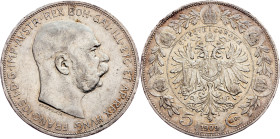 Franz Joseph I., 5 Kronen 1909, Vienna