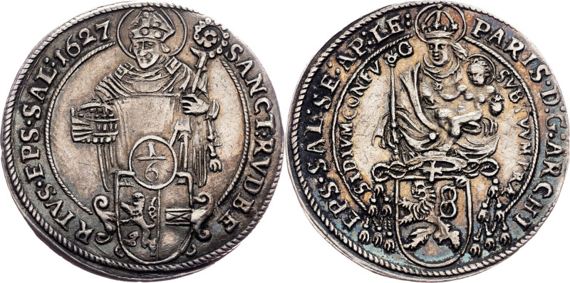 Paris von Lodron, 1/6 Thaler 1627, Salzburg Category : Houses and Religion relat...