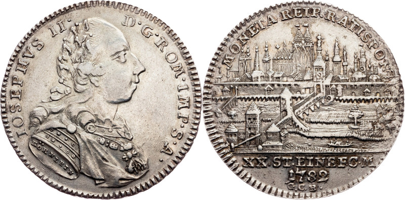 City of Regensburg, 1/2 Thaler 1782, Regensburg Category : Germany
Country/Regi...