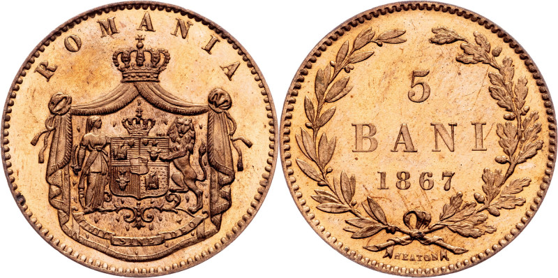 Romania, 5 Bani 1867, Heaton Category : Romania
Country/Region : Romania
Ruler...