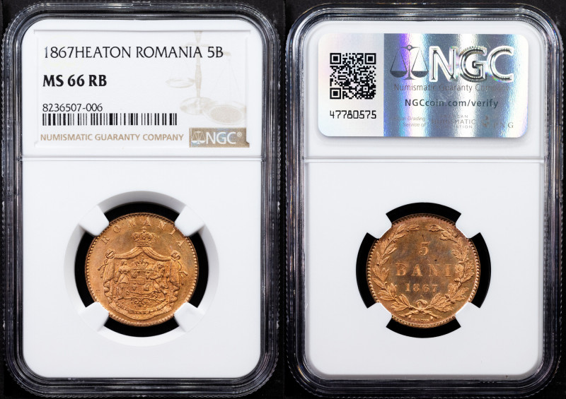 Romania, 5 Bani 1867, Heaton Category : Romania
Country/Region : Romania
Ruler...