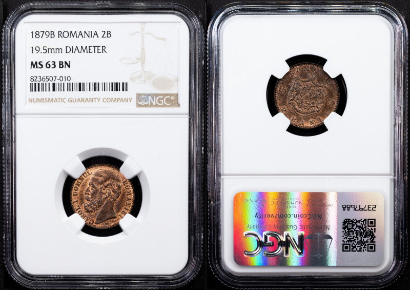Romania, 2 Bani 1879, B, Bucharest Category : Romania
Country/Region : Romania...
