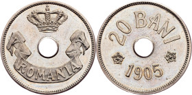 Romania, 20 Bani 1905, Brussels