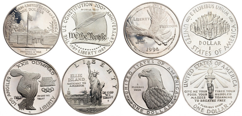 USA, 1 Dollar 1983, 1986, 1987, 1994 Category : USA
Country/Region : USA
Denom...