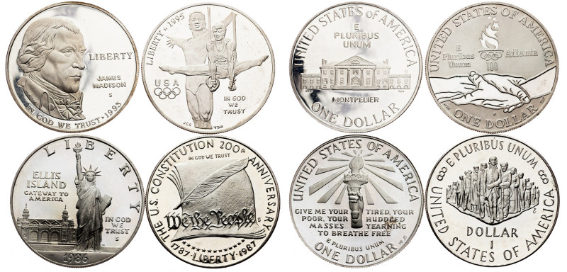 USA, 1 Dollar 1986, 1987, 1993, 1995 Category : USA
Country/Region : USA
Denom...