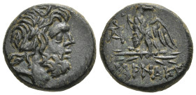 PONTOS. Pharnakeia. Struck under Mithridates VI Eupator (Circa 95-90 or 80-70 BC). Ae.
Obv: Laureate head of Zeus right.
Rev: ΦΑΡΝΑΚΕΙAΣ.
Eagle standi...
