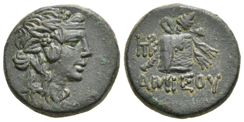 PONTOS. Amisos. Time of Mithradates VI Eupator (Circa 105-90 or 90-85 BC). Ae.
O...