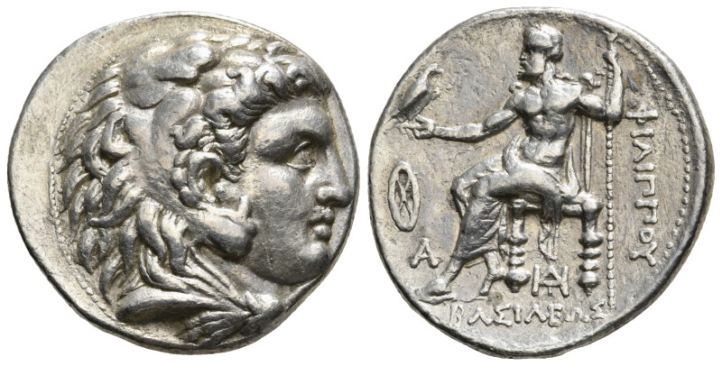 KINGS OF MACEDON. Philip III Arrhidaios (323-317 BC). Tetradrachm. Babylon.
Obv...