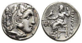 KINGS OF MACEDON. Philip III Arrhidaios (323-317 BC). Drachm. Kolophon.
Obv: Head of Herakles right, wearing lion skin.
Rev: ΦIΛIΠΠOY.
Zeus seated lef...
