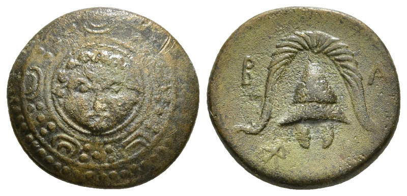 KINGS OF MACEDON. Philip III Arrhidaios (323-317 BC). Ae 1/2 Unit. Salamis.
Obv:...
