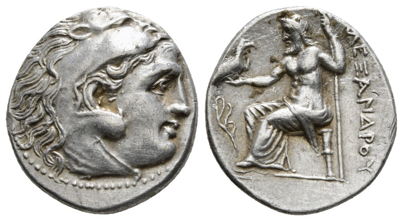 KINGS OF MACEDON. Alexander III 'the Great' (336-323 BC). Drachm. Uncertain mint...