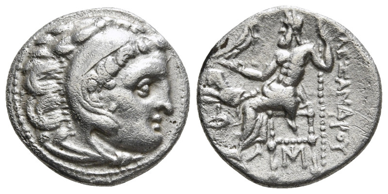 KINGS OF MACEDON. Alexander III 'the Great' (336-323 BC). Drachm. Uncertain mint...