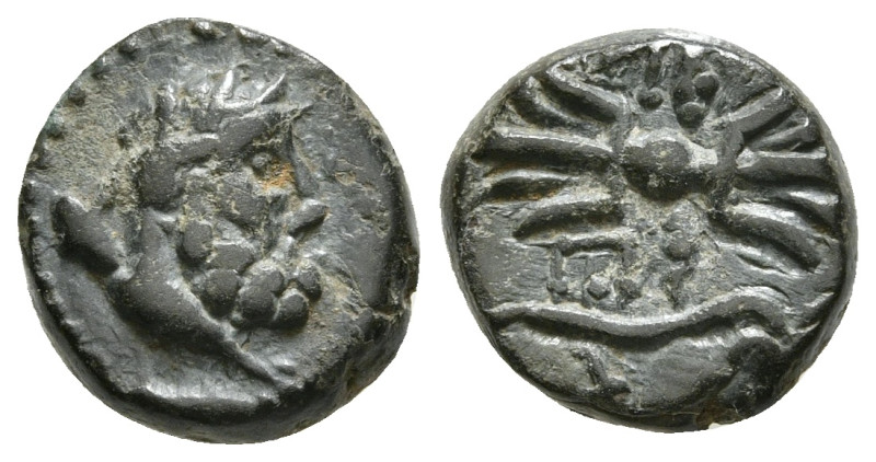 PISIDIA. Selge. Ae (2nd-1st centuries BC).
Obv: Head of Herakles right, with clu...