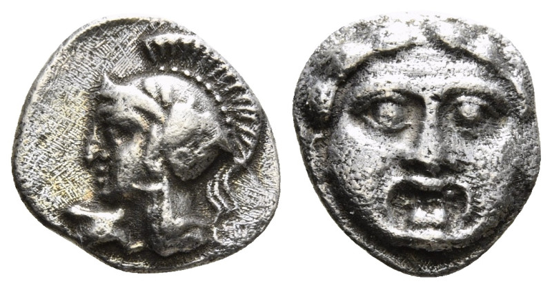 PISIDIA. Selge. Obol (Circa 350-300 BC).
Obv: Helmeted head of Athena left ; as...