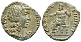 Phrygia. Sebaste. Pseudo-autonomous issue AD 222-235. Æ
ΙƐΡΑ ϹΥΝΚΛΗΤΟϹ, draped and diademed bust of Senate right / ϹƐΒΑϹΤΗΝΩΝ, Zeus seated on throne l...