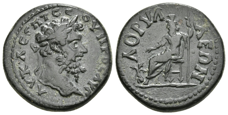 PHRYGIA. Dorylaeum. Septimius Severus (193-211). Ae. Apparently unpublished. Ext...