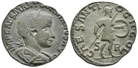 PISIDIA. Antioch. Gordian III (238-244). Ae.
Obv: IMP CAES M ANT GORDIANVS AVG.
Laureate, draped and cuirassed bust right.
Rev: CAES ANTIOCH COL / S -...