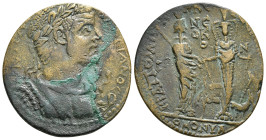 PHRYGIA. Hierapolis. Valerian I (253-260). Ae. Homonoia issue with Ephesus.
Obv: Α Κ Π Λ ΟΥΑΛЄΡΙΑΝΟϹ.
Laureate, draped, and cuirassed bust right, wear...