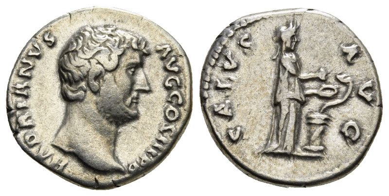 HADRIAN (117-138). Denarius. Rome.
Obv: HADRIANVS AVG COS III P P.
Bare head rig...