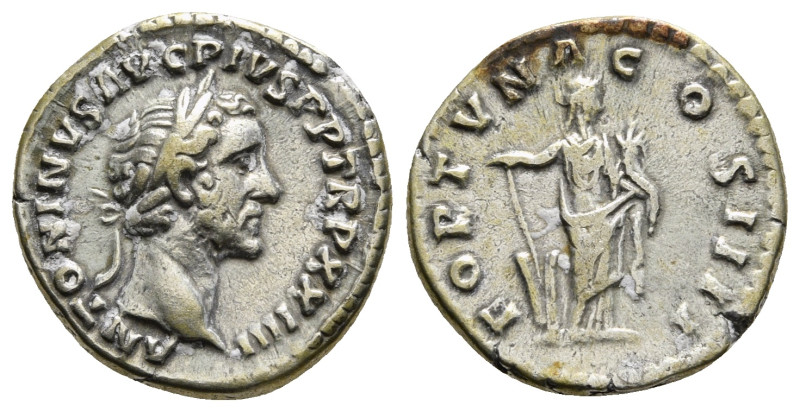 ANTONINUS PIUS (138-161). Denarius. Rome.
Obv: ANTONINVS AVG PIVS P P TR P XXIII...