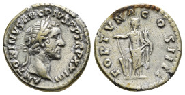 ANTONINUS PIUS (138-161). Denarius. Rome.
Obv: ANTONINVS AVG PIVS P P TR P XXIII.
Laureate head right.
Rev: FORTVNA COS IIII.
Fortuna standing right, ...