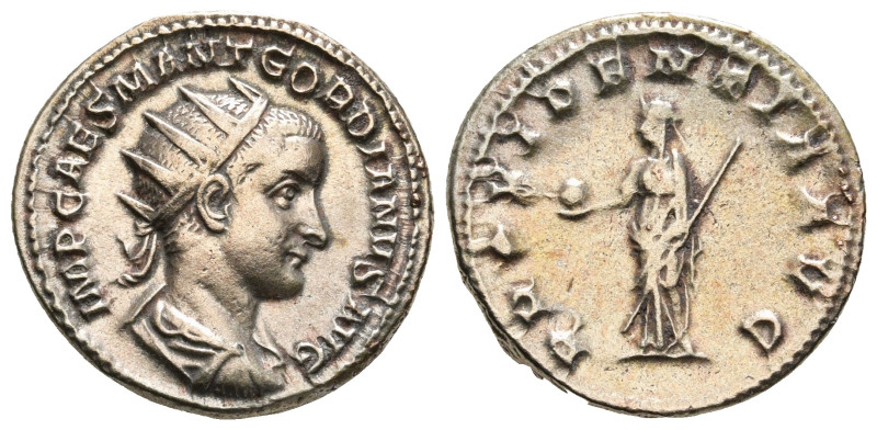 GORDIAN III (238-244). Antoninianus. Rome.
Obv: IMP CAES M ANT GORDIANVS AVG.
...
