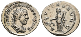 PHILIP I 'THE ARAB' (244-249). Antoninianus. Rome.
Obv: IMP PHILIPPVS AVG.
Radiate, draped and cuirassed bust right.
Rev: AEQVITAS AVGG.
Aequitas stan...