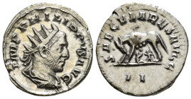 PHILIP I 'THE ARAB' (244-249). Antoninianus. Rome. Saecular Games/1000th Anniversary of Rome issue.
Obv: IMP PHILIPPVS AVG.
Radiate, draped and cuiras...