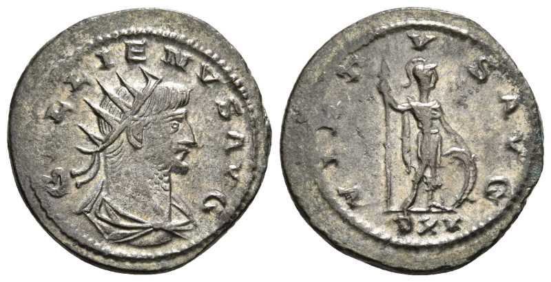 GALLIENUS (253-268). Antoninianus. Mediolanum.
Obv: GALLIENVS AVG.
Radiate bust ...