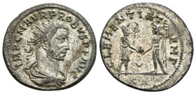 PROBUS (276-282). Antoninianus. Antioch.
Obv: IMP C M AVR PROBVS P F AVG.
Radiate, draped and cuirassed bust right.
Rev: CLEMENTIA TEMP 
Probus standi...