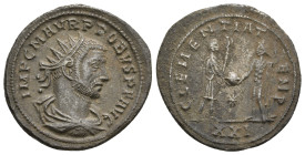 PROBUS (276-282). Antoninianus. Antioch.
Obv: IMP C M AVR PROBVS P F AVG.
Radiate, draped and cuirassed bust right.
Rev: CLEMENTIA TEMP 
Probus standi...