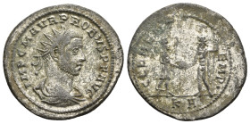 PROBUS (276-282). Antoninianus. Antioch.
Obv: IMP C M AVR PROBVS P F AVG.
Radiate, draped and cuirassed bust right.
Rev: CLEMENTIA TEMP 
Probus standi...
