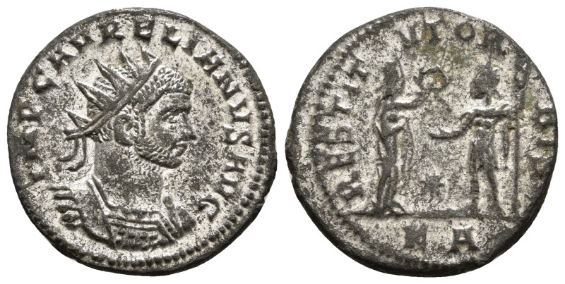 AURELIAN (270-275). Antoninianus. 
Obv: IMP AVRELIANVS AVG.
Radiate, draped and ...