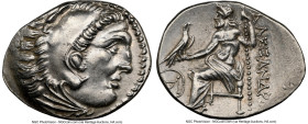 MACEDONIAN KINGDOM. Alexander III the Great (336-323 BC). AR drachm (19mm, 4.10 gm, 12h). NGC AU 4/5 - 4/5. Early posthumous-posthumous issue, uncerta...
