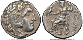 MACEDONIAN KINGDOM. Alexander III the Great (336-323 BC). AR drachm (16mm, 11h). NGC XF. Posthumous issue, Colophon, ca. 310-301 BC. Head of Heracles ...