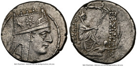 ARMENIAN KINGDOM. Tigranes II the Great (95-56 BC). AR tetradrachm (26mm, 15.37 gm, 11h). NGC Choice XF 4/5 - 3/5, brushed. Tigranocerta, ca. 80-68 BC...