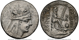 ARMENIAN KINGDOM. Tigranes II the Great (95-56 BC). AR tetradrachm (25mm, 15.55 gm, 11h). NGC XF 4/5 - 3/5. Tigranocerta, ca. 83-70 BC. Diademed and d...